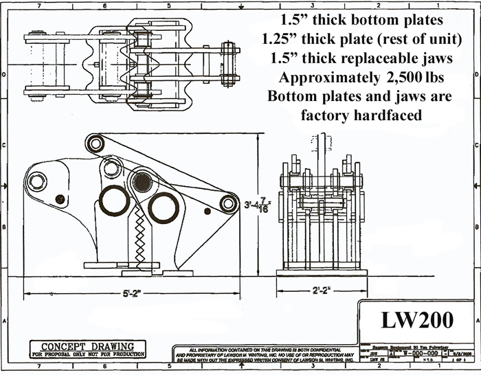 LW200 Line Drawing