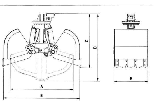 Hydraulic clamshell buckets - Ransome Equipment Sales