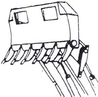 Loader Brush Blade Outline